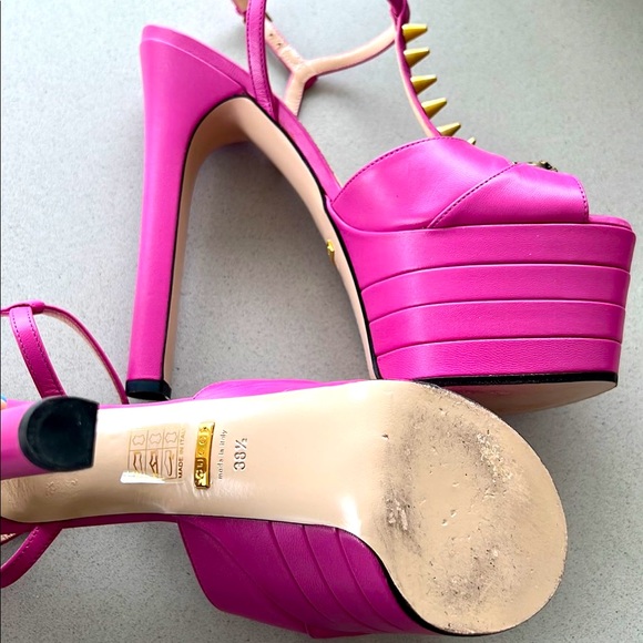 Gucci Pink Heels Sandals - Picture 2 of 3